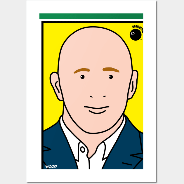 Keith Wood, Ireland rugby union player and presenter. Wall Art by stariconsrugby